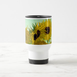 Zonnebloemen in een Fine Art. van de Vaas Van Gogh Reisbeker