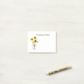 Zonnebloemen in een Mason Jar Post-It-Notes Post-it® Notes (Op bureau)