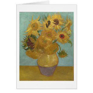 Zonnebloemen in een Vase (F455) Van Gogh Fine Art