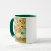 Zonnebloemen in een Vase (F455) Van Gogh Fine Art Mok (Voorkant links)