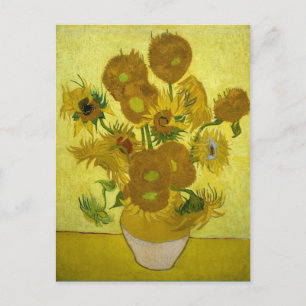 Zonnebloemen in een Vase (F458) Van Gogh Fine Art Briefkaart