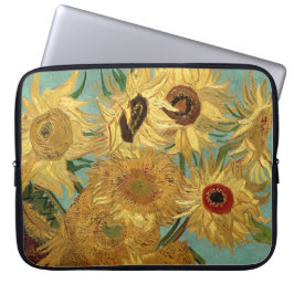 Zonnebloemen in een Vase Van Gogh Fine Art Laptop Sleeve