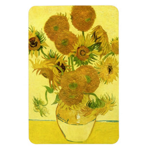 Zonnebloemen in een Vase Van Gogh Fine Art Magneet