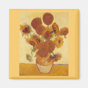 Zonnebloemen in Fine Art. een van de Vaas (F454) Magneet