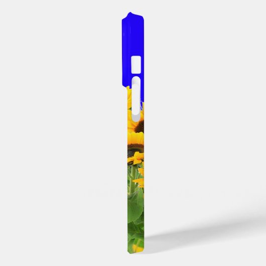 Zonnebloemen iPhone Case Oekraïne vlag kleuren (Achterkant / Links)