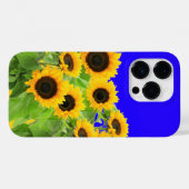Zonnebloemen iPhone Case Oekraïne vlag kleuren (Achterkant (horizontaal))