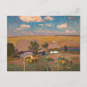 Zonnebloemen   Jan Stanisławski Briefkaart