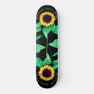 Zonnebloemen - Jouw tekst toevoegen / Kleuren - Zo Skateboard