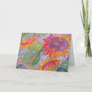 "Zonnebloemen " Kaart