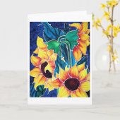 Zonnebloemen Kaart (Gele Bloem)