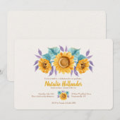 Zonnebloemen Kaart (Voorkant / Achterkant)