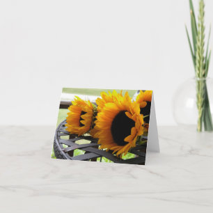 Zonnebloemen Kaart