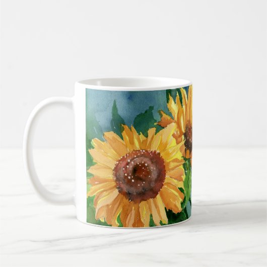 Zonnebloemen Koffiemok (Links)
