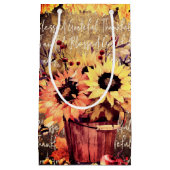 Zonnebloemen - Korte Thanksgiving Klein Cadeauzakje (Voorkant)