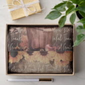 Zonnebloemen - Korte Thanksgiving Tissuepapier (Geschenk)