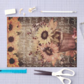 Zonnebloemen - Korte Thanksgiving Tissuepapier (Craft)