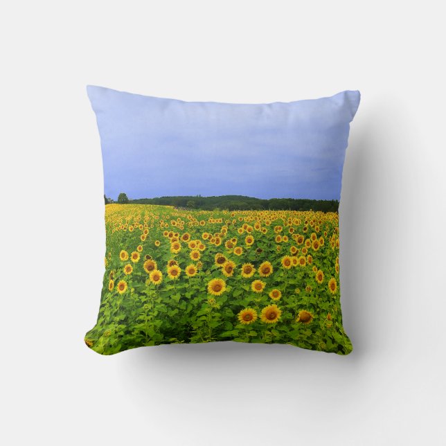 Zonnebloemen Kussen (Voorkant)