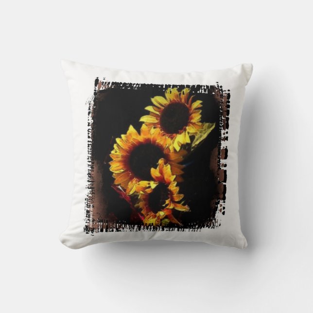 Zonnebloemen Kussen (Voorkant)