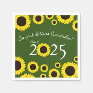 Zonnebloemen Landengraafschap Groene luiers Servet