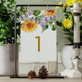 Zonnebloemen & Lavander Tabel 1 Trouwtafel Nummer Kaart