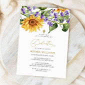 Zonnebloemen & Lavander Toewijding Uitnodiging