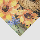 Zonnebloemen &  Leeuwenhoofd tissuepapier (Detail)