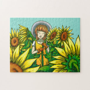 Zonnebloemen Legpuzzel