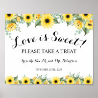 Zonnebloemen Love is Sweet Bruiloft Feest Bruidspa