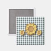 Zonnebloemen Magnet Magneet (Voorkant / Achterkant)