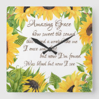 Zonnebloemen met Amazing Grace Hymn