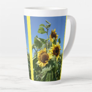 Zonnebloemen met Blue Sky Latte Mok