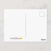 Zonnebloemen met Jouw Verschil Maakt Een Verschil  Briefkaart (Achterkant)
