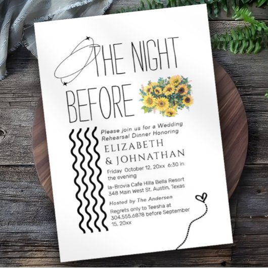 Zonnebloemen Minimumscript de nacht voor Kaart