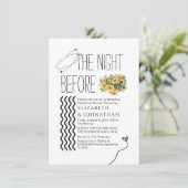 Zonnebloemen Minimumscript de nacht voor Kaart (Staand voorkant)