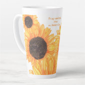 Zonnebloemen Moederdag Large Latte Mok (Linkerhoek)