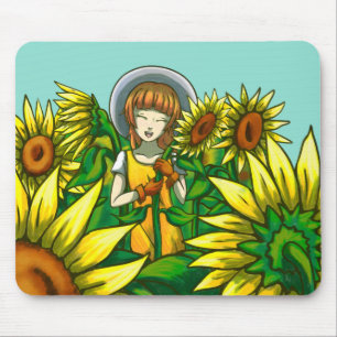 Zonnebloemen Muismat