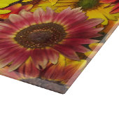 Zonnebloemen Naadloos Patroon Snijplank (Hoek)