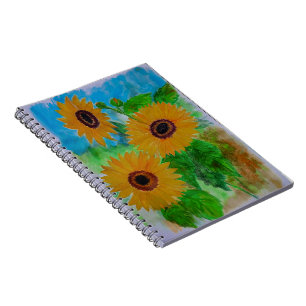 zonnebloemen notitieboek