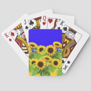 Zonnebloemen Oekraïne Vlaggenkleurige speelkaarten