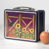 Zonnebloemen Omheining Kroes Ravens Lunch Box (In situ)