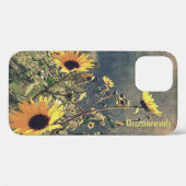 Zonnebloemen onder Eigen naam Stormy Clouds Case-Mate iPhone Case (Achterkant (horizontaal))