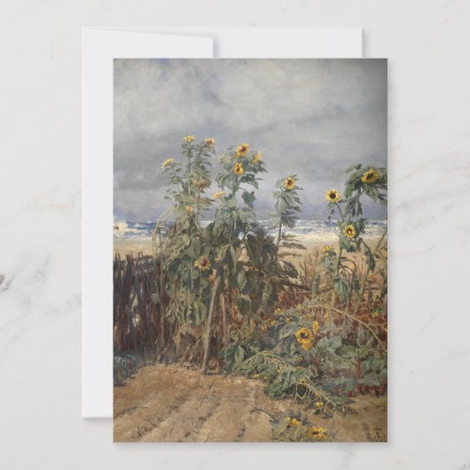 Zonnebloemen op het strand | Thorvald Niss (Voorkant)