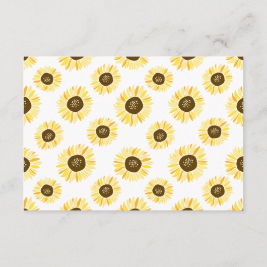 Zonnebloemen op Mason Jar willen dat mama wordt Advieskaart (Achterkant)