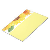 Zonnebloemen Opmerking Pad Notitieblok (Schuin)