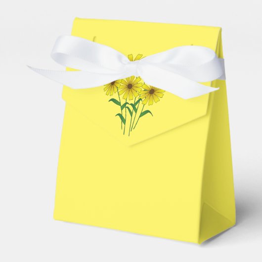 Zonnebloemen Party Favor Box Bedankdoosjes (Voorkant Zijde)