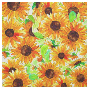 Zonnebloemen Patroon Stof