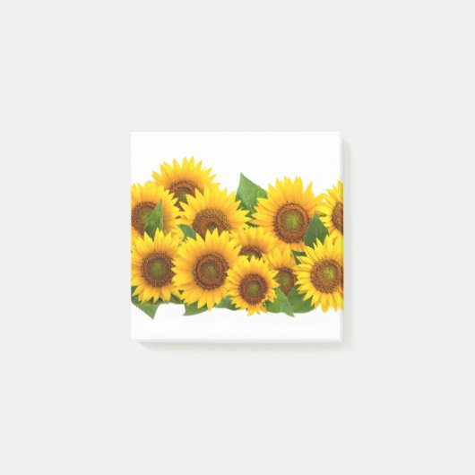 Zonnebloemen Post-it® Notes (Voorkant)