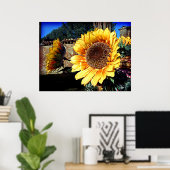 Zonnebloemen Poster (Thuiskantoor)