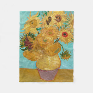 Zonnebloemen, Postimpressionistische Stilleven Sch Fleece Deken