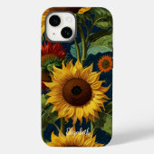 Zonnebloemen Rood Sinaasappel Geel Van Gogh Case-Mate iPhone Case (Achterkant)